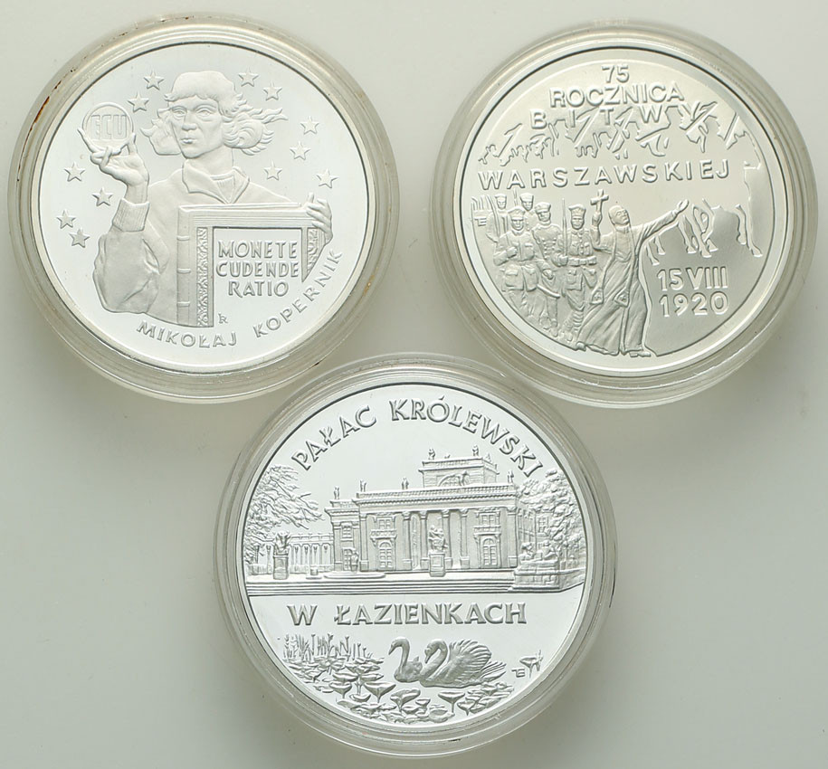 III RP. 20 złotych 1995, zestaw 3 monet